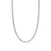 925 Sterling Silver Italian Cable Chain Necklace for Women 0.15CM