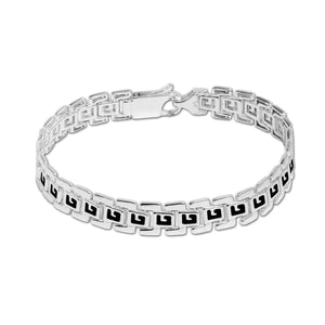 Buy Silver Bracelets & Kadas for Men by Oomph Online