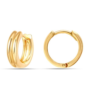 1 Pair) Women's Gold Hoop Earrings 925 Sterling Silver Hypoallergenic  Lightweight 14K Gold Plated Large Hoop Earrings for Women Girls (30mm) 