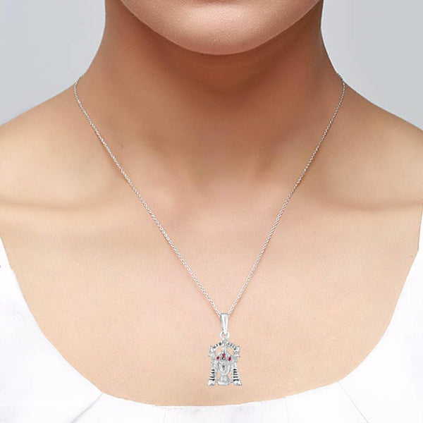 925 Sterling-Silver Tirupati Bala ji Pendant Necklace for Men Women