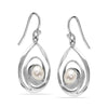 925 Sterling Silver Gold Plated Freshwater Pearl Drop Dangling Earring for Women and Teen