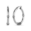 925 Sterling Silver Hoop Click Top Earrings for Teen Women