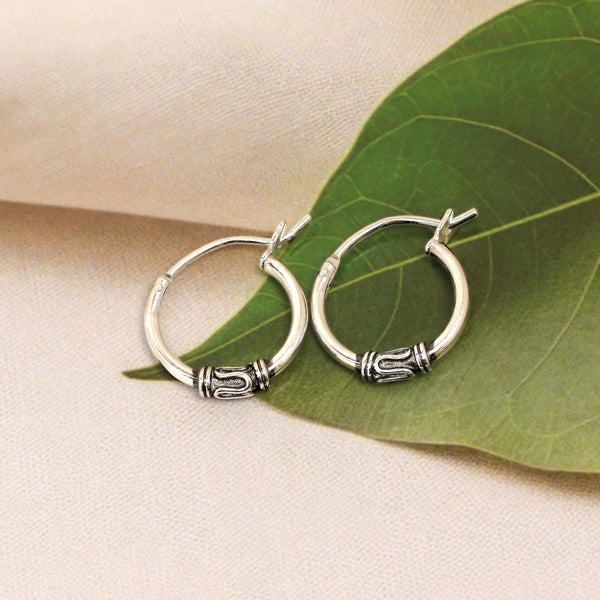 925 Sterling Silver Hoop Earrings for Teen Women