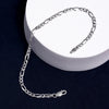 925 Sterling Silver Italian Diamond-Cut Figaro Link Chain Bracelet for Men and Women 4mm