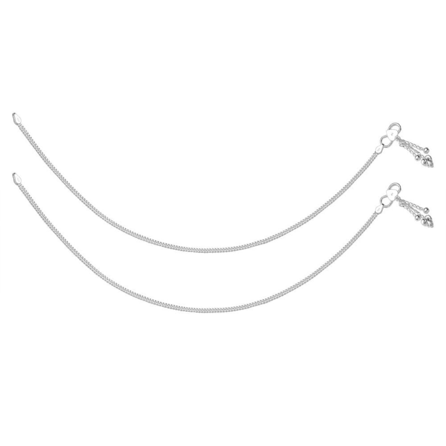 925 Sterling Silver Modern Anklets for Women and Girls