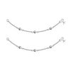 925 Sterling Silver Modern Designer Bead Anklets for Women And Girls