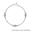 925 Sterling Silver Modern Designer Bead Anklets for Women And Girls