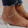 925 Sterling Silver Oxidised Antique Chain Anklets for Women