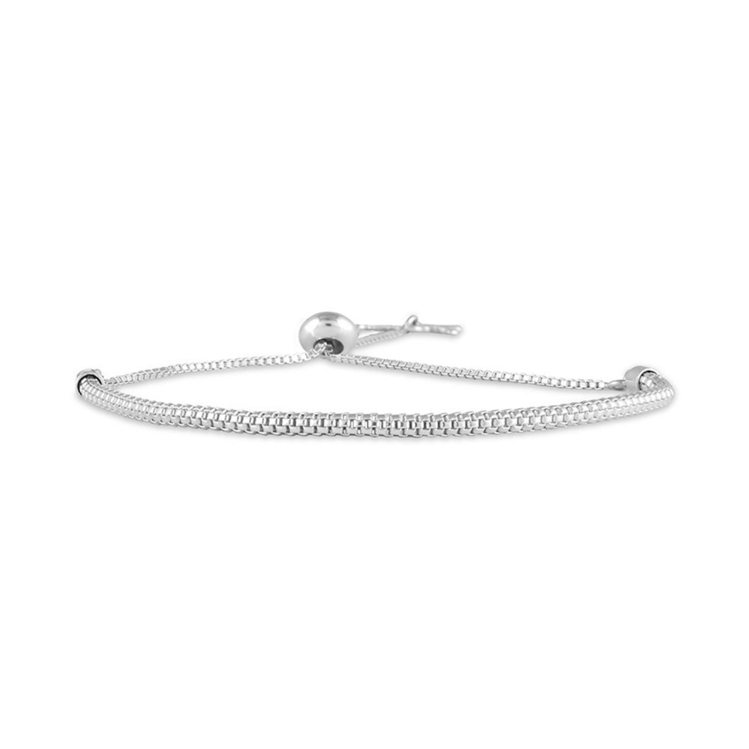 925 Sterling Silver Cross Adjustable Sliding Bolo Bracelet for Women