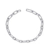 925 Sterling Silver Open Link Chain Bracelet for Men and Boys