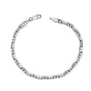 925 Sterling Silver Rhodium-Plated Mariner Link Chain Bracelet for Men Women