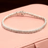 925 Sterling Silver Classic Cubic Zirconia Tennis Bracelet for Women