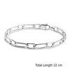 925 Sterling Silver Fancy Link Chain Bracelet for Men and Boys 22 CM