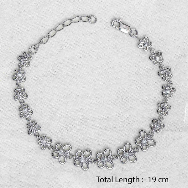 925 Sterling Silver Designer Cz Butterfly Style Tennis Bracelet for Women and Girls