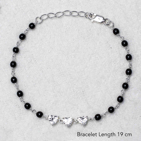 925 Sterling Silver Designer Cz Mangal Sutra Fancy Bracelet for Women and Girls