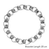 925 Sterling Silver Vintage Link Chain Heavy Bracelet for Men and Boys