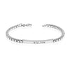 Personalised 925 Sterling Silver Engraved Round Box Chain ID Bracelet for Men and Boys