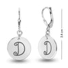 Personalised 925 Sterling Silver Monogram Initial Earrings for Teen Women