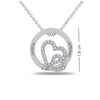 Personalised 925 Sterling Silver Couple Message Necklace for Teen Women