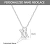 Personalised 925 Sterling Silver Multi Dog Bone Memorial Necklace ngraved Name Necklace