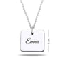 Personalised 925 Sterling Silver Charm Name Necklace for Teen Women