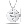 Personalised 925 Sterling Silver Actual Engraved Fingerprint and Name Memorial Pendant Necklace Gift for Men Women and Teen