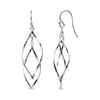 925 Sterling Silver Classic Linear Loops Design Earrings for Teen Women