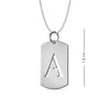 Personalised 925 Sterling Silver Cut Out Initial Mini Pendant Necklace for Men and Women