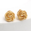 925 Sterling Silver Small Interlaced Love Knot Stud Earrings for Women Teen