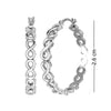 925 Sterling Silver Infinity Love Hoop Earrings for Women