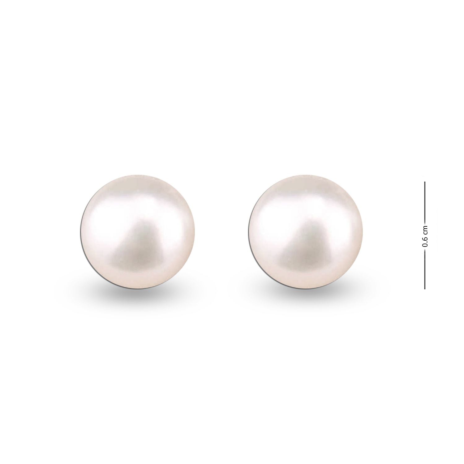 925 Sterling Silver Freshwater Pearl Stud Earrings for Teen Women