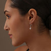 925 Sterling Silver Hammered Mirror Ball LeverBack Disco Ball Drop Dangle Earring for Women