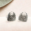 925 Sterling Silver Handmade Peacock Feather Earrings for Women