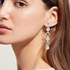 925 Sterling Silver Enamel Zircon Studded Dangler Earrings for Women and Girls