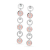 925 Sterling Silver Enamel Zircon Studded Dangler Earrings for Women and Girls