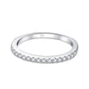 925 Sterling Silver Cubic Zirconia Stackable Wedding Band Eternity Engagement Rings for Women