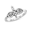 925 Sterling Silver Celtic Knot Cross Heart Eternity Wedding Finger Rings for Women Teens