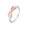 925 Sterling Silver Rose Gold- Plated Infinity Finger Ring for Women & Girls