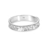 925 Sterling Silver Hammer Textured Band Ring for Women