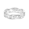 925 Sterling Silver Vintage Eternity Wedding Celtic Knot Ring for Women