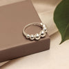 925 Sterling Silver Wedding Bead Band Ring for Women