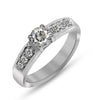 925 Sterling Silver Cz Solitaire Finger Ring for Women and Girls