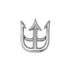 925 Sterling Silver Antique Designer Cz Trident Anchor Brooch Lapel Pin for Men and Boys