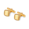 925 Sterling Silver Rope Border Engraved Square Shape Cufflinks for Men