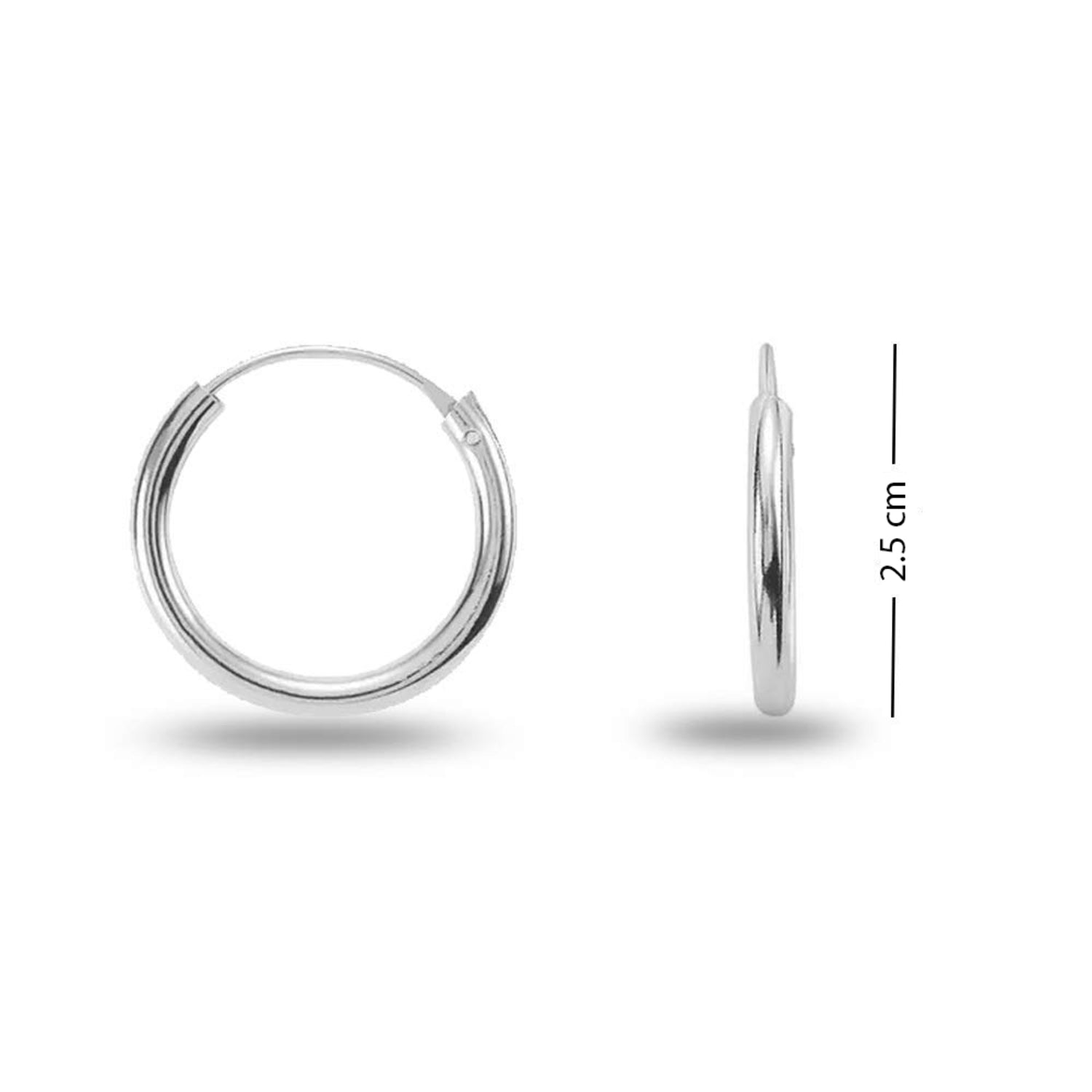 925 Sterling Silver Hoop Earring for Girl & Women