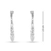 925 Sterling Silver Diamond Cut Hoop Earrings for Women