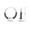 925 Sterling Silver Bali Hoop Earrings for Women & Girls