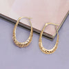 925 Sterling Silver Oval Filigree Click-Top Hoop Earrings for Women