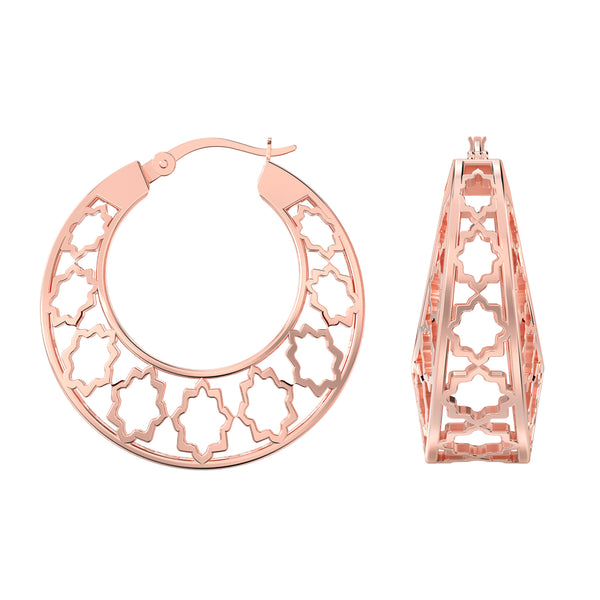 925 Sterling Silver Small Mesh Filigree Handmade Round Basket Weaven Hoop Earrings for Women Teen