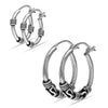 925 Sterling Silver Hoop Earrings for Women and Girls Set of 2 Pairs